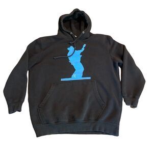 Lane Seven Black Graphic Hoodie Sweatshirt Guitar Man XL “G IS BACK”